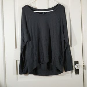 Cynthia Rowley Gray Scoop Sweater